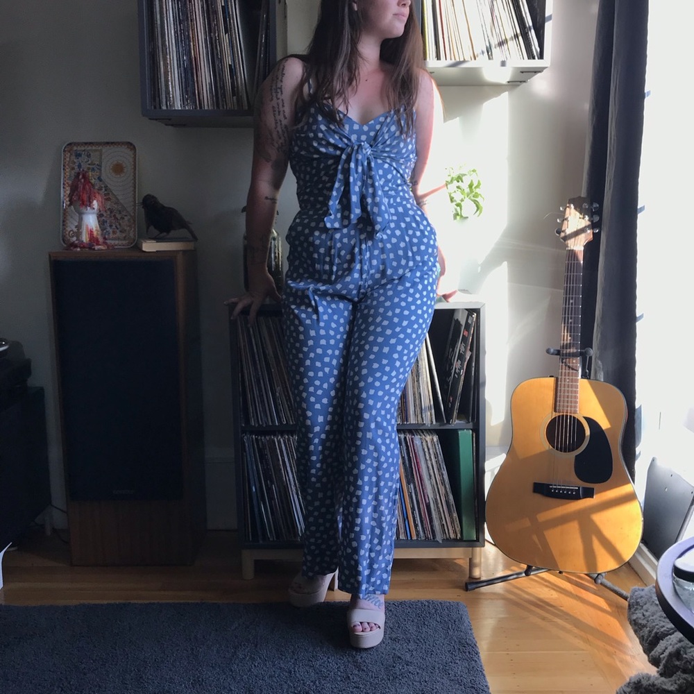 Polka Dot Anthropologie Jumpsuit